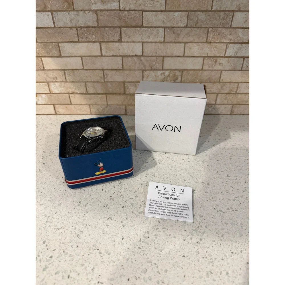 Vintage Avon Disney Mickey Mouse 75th Anniversary Commemorative Watch